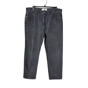 Vtg Levis‎ 550 Mens Jeans Size 42 2000s Relaxed Fit Charcoal Grey Y2K Grunge